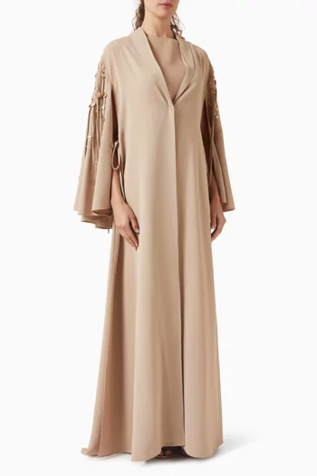 فستان نيكسيل مزين بتطريزات كريب