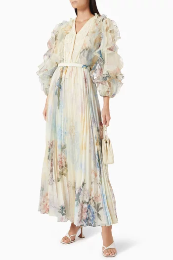 فستان أميرة بحزام شيفون