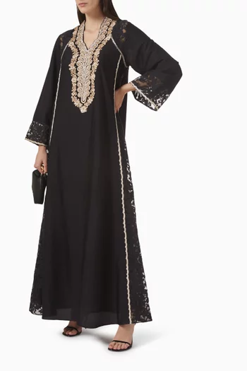 Embroidered Maxi Dress