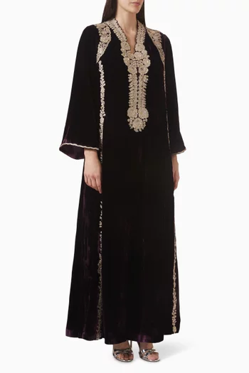 Embroidered Maxi Dress