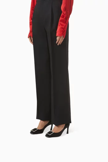 Trompette 70 Pumps in Satin