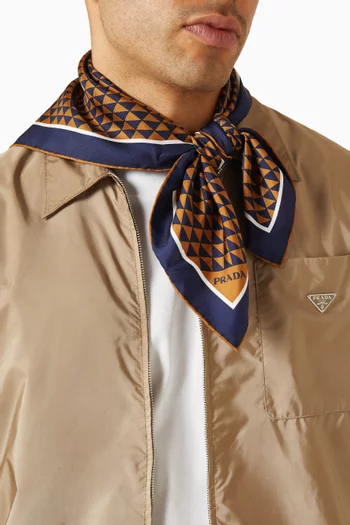 Symbole Scarf in Silk Twill