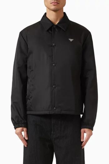 Collared Jacket in Re-Nylon