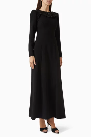 Sequin-embellished Dress in Crepe