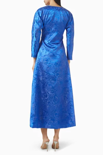 Embellished Dress in Jacquard