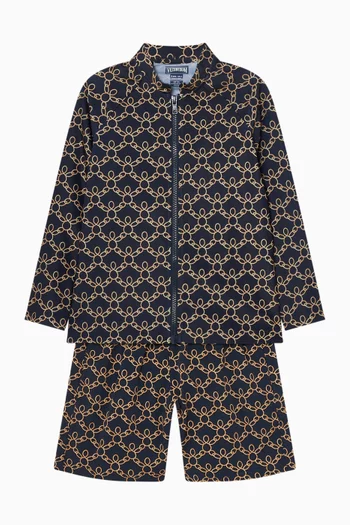 Turtle Chain Zip Rashguard