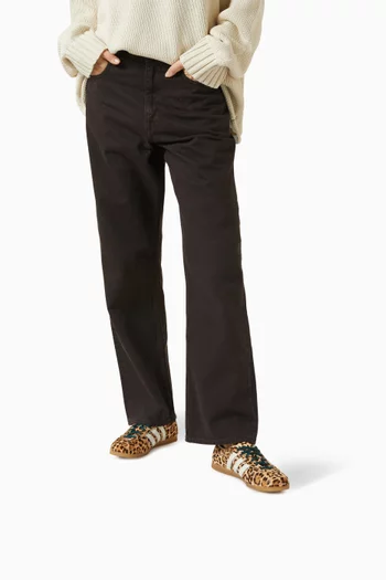 Gazelle Lo Pro Leopard-print Sneakers in Pony Hair