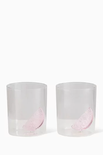 طقم أكواب بجزء بتصميم جريب فروت، قطعتان