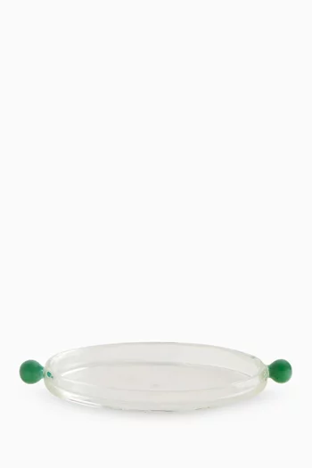 Olive Plate in Glass