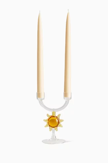 Soleil Candle Holder in Glass