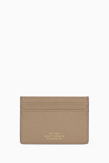 Flat Card Holder in Panama Leather