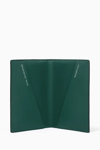 Passport Cover in Mara Croc-embossed Leather