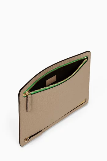 Multi-zip Case in Panama Leather