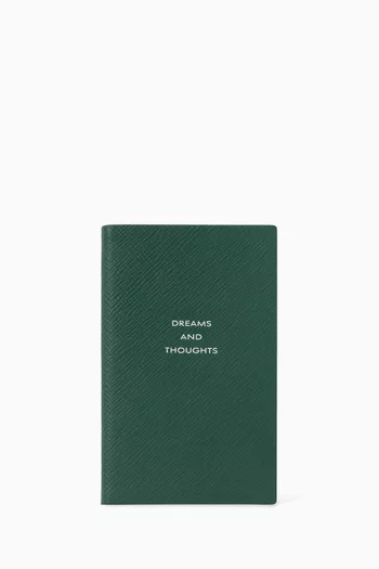 Dreams & Thoughts Notebook in Panama Leather