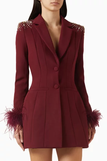 Sabrina Embellished Hourglass Blazer Dress