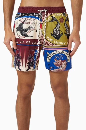 Joe Matches Swim Trunks