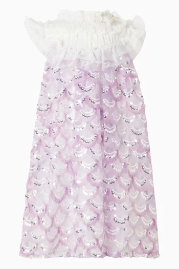 فستان دومينيك مطرز بالترتر