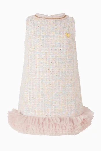 Wren Jacquard Dress in Tweed