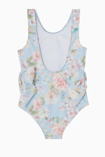 لباس سباحة كارلي قطعة واحدة بنقشة زهور