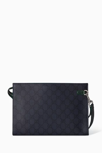 Small GG Supreme Pouch in Coated-canvas