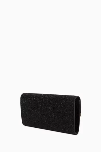 Emmie Clutch Bag in Glitter Leather