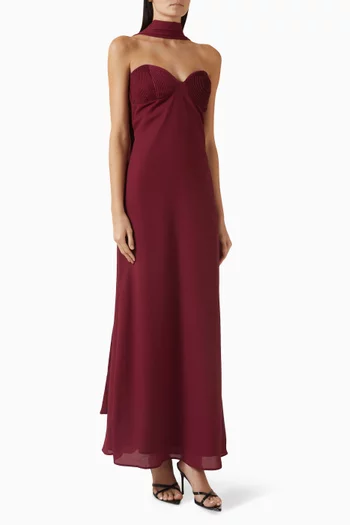 Athena Maxi Dress in Chiffon