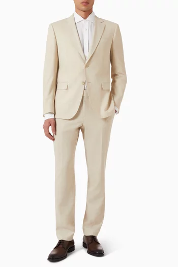 قميص ليام بأزرار كتان