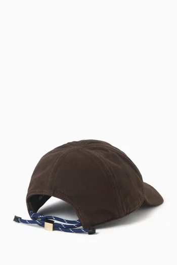 Logo-embroidered Baseball Cap in Denim