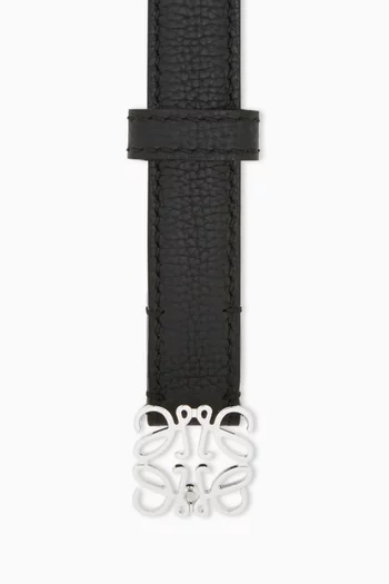 حزام بشعار الماركة جلد عجل