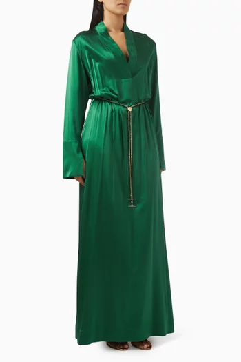 Madison Chain-belt Dress in Silk