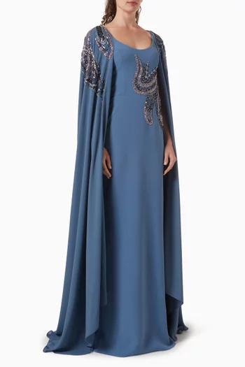sachin and babi light blue dress Gemy Maalouf