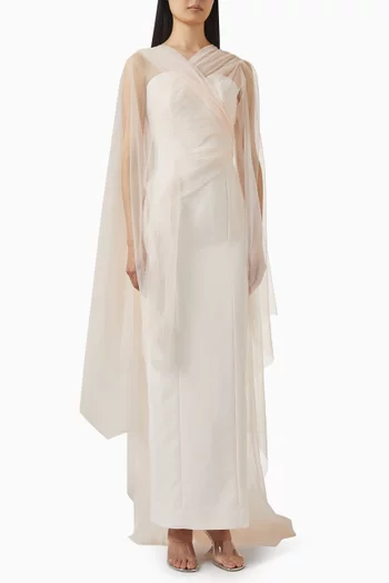 Sweetheart Tulle Overlay Gown