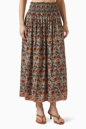 Bella Printed Maxi Skirt
