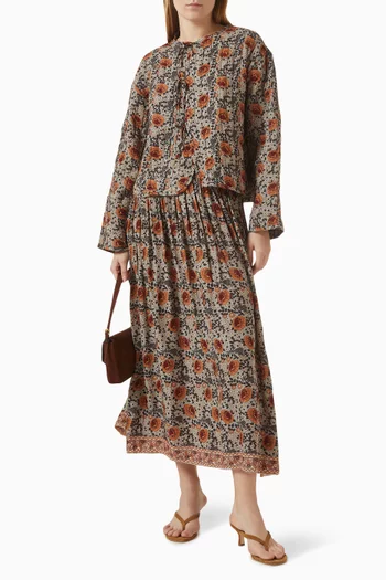 Lenny Quilted Jacket in Rayon