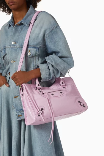 Medium Le City Bag in Arena Lambskin