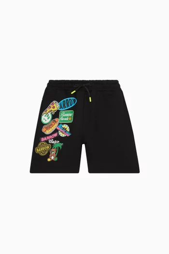 شورت رياضي بطبعات قطن