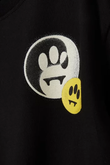 تي شيرت بطبعة قطن