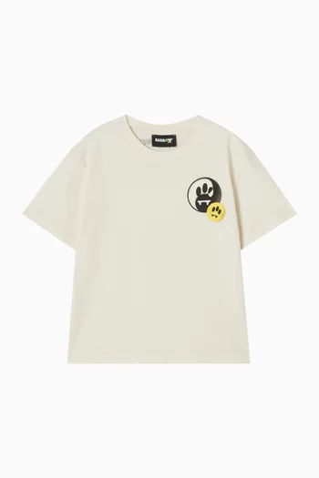 تي شيرت بطبعة قطن