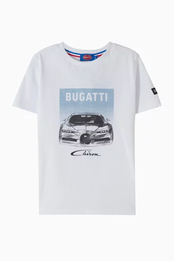 Car-print T-shirt in Cotton