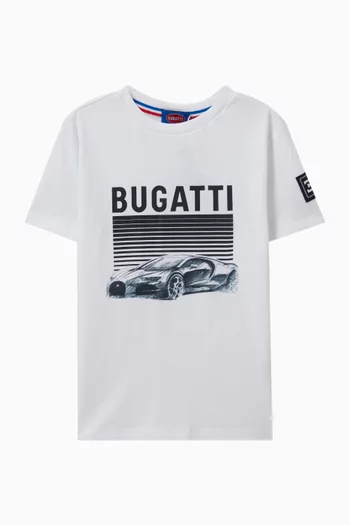 Car-print T-shirt in Cotton