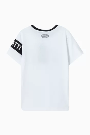 تي شيرت بطبعة قطن