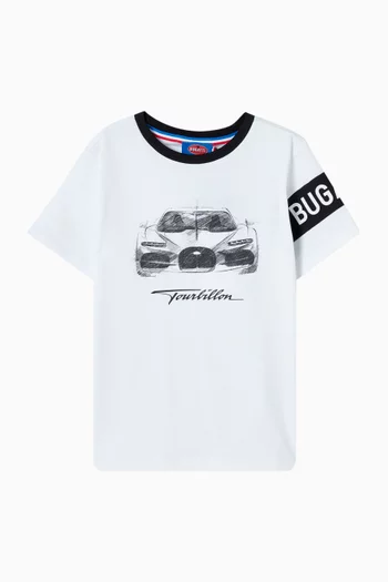 تي شيرت بطبعة قطن