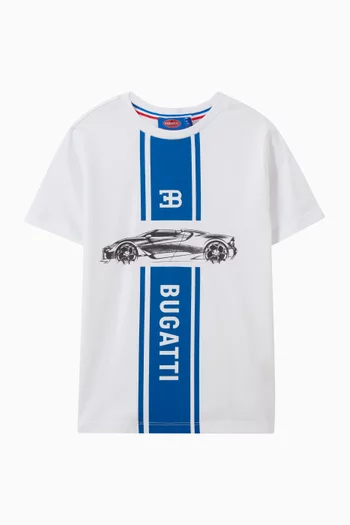 Car-print T-shirt in Cotton