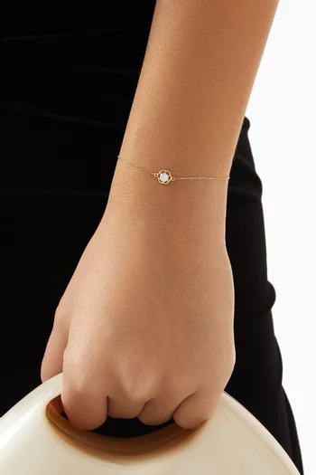 سوار كوزموس مزين بحلية ذهب أصفر عيار 18