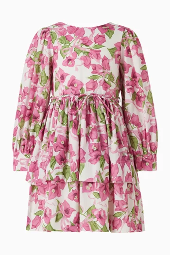 فستان مزين بزهور