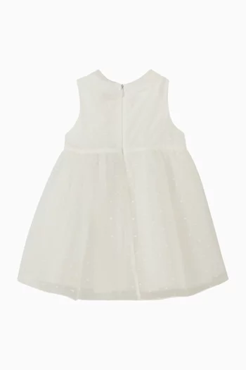 فستان بعقدة تول