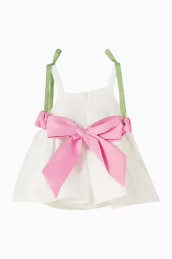 فستان مزين بتوليب