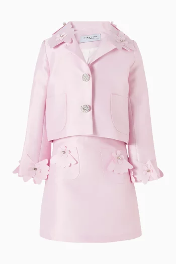 Floral Appliqué Jacket