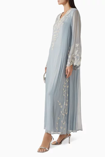 Floral-embellished Kaftan