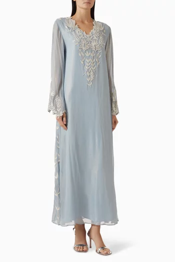 Floral-embellished Kaftan